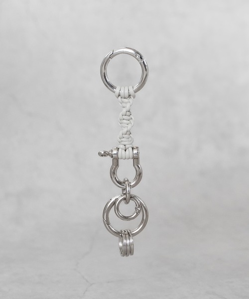 SPIRAL BRAIDING LEATHER KEYCHAIN / スパイラル ブレーディング