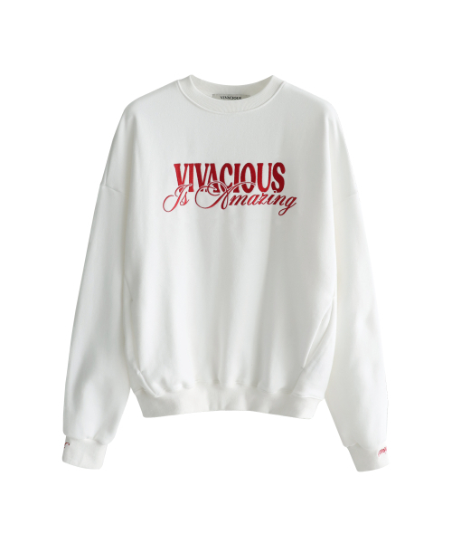 Vivacious(ビバシャス)の「VV Amazing Sweatshirt - 6COL(スウェット・レディース・ブラック/ホワイト/アイボリー/グリーン/ネイビー/グレー・SMALL/MEDIUM)」の15枚目の写真