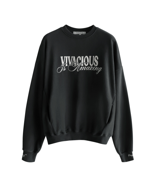 Vivacious(ビバシャス)の「VV Amazing Sweatshirt - 6COL(スウェット・レディース・ブラック/ホワイト/アイボリー/グリーン/ネイビー/グレー・SMALL/MEDIUM)」の16枚目の写真