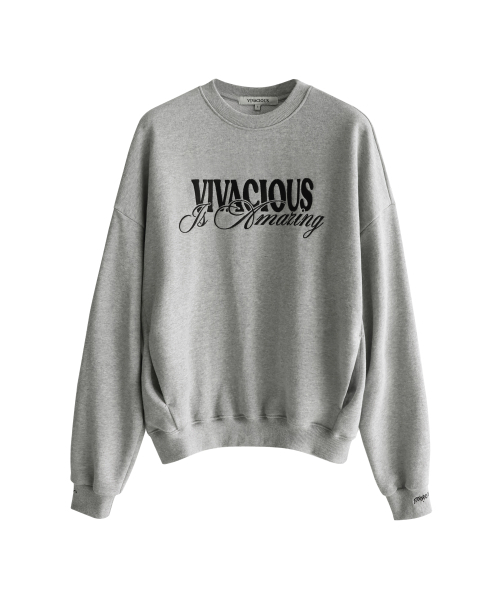 Vivacious(ビバシャス)の「VV Amazing Sweatshirt - 6COL(スウェット・レディース・ブラック/ホワイト/アイボリー/グリーン/ネイビー/グレー・SMALL/MEDIUM)」の17枚目の写真
