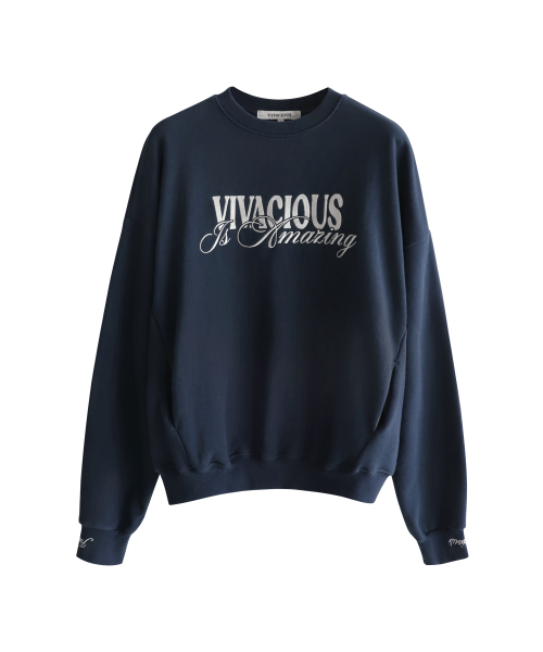 Vivacious(ビバシャス)の「VV Amazing Sweatshirt - 6COL(スウェット・レディース・ブラック/ホワイト/アイボリー/グリーン/ネイビー/グレー・SMALL/MEDIUM)」の18枚目の写真