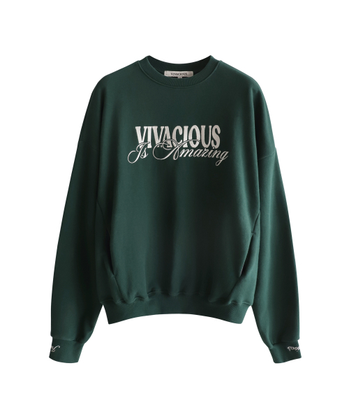 Vivacious(ビバシャス)の「VV Amazing Sweatshirt - 6COL(スウェット・レディース・ブラック/ホワイト/アイボリー/グリーン/ネイビー/グレー・SMALL/MEDIUM)」の20枚目の写真