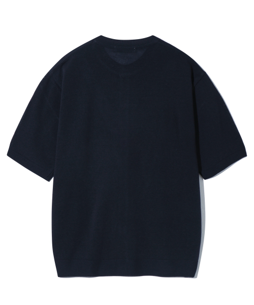 BASEMOMENT(ベースモーメント)の「ラウンドネックハーフニットカーディガンネイビー(カーディガン/ボレロ・メンズ・その他・LARGE/MEDIUM)」の3枚目の写真