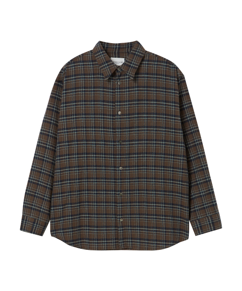 Beyond Closet(-)の「ニュークラシックプレッピーカッティングチェックシャツブラウン(シャツ/ブラウス・メンズ・その他・MEDIUM/LARGE)」の1枚目の写真