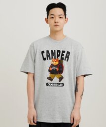 キャンピングクラブ 半袖Tシャツ グレー