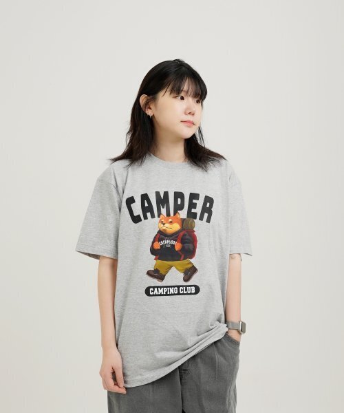 CREAM SODA LAB(クリームソーダラボ)の「キャンピングクラブ 半袖Tシャツ グレー(Tシャツ/カットソー・メンズ・その他・XX-LARGE/X-LARGE/MEDIUM/LARGE)」の4枚目の写真