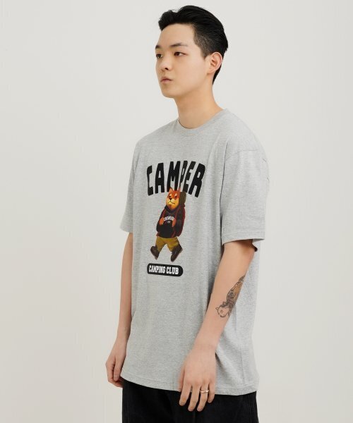 CREAM SODA LAB(クリームソーダラボ)の「キャンピングクラブ 半袖Tシャツ グレー(Tシャツ/カットソー・メンズ・その他・XX-LARGE/X-LARGE/MEDIUM/LARGE)」の5枚目の写真