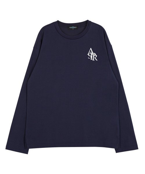 ASTRAL PROJECTION(アストラルプロジェクション)の「シンボルロゴラウンドネック13番手コットンロングスリーブTシャツ_ネイビー(Tシャツ/カットソー・メンズ・その他・XX-LARGE/LARGE/MEDIUM/X-LARGE)」の2枚目の写真