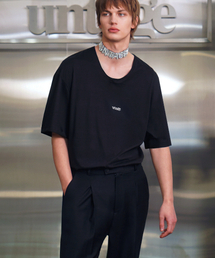 UNTAGE（アンテージ）の「テンセルロゴオーバーサイズTシャツ[ブラック(ユニセックス)]_UTT-ST34（Tシャツ/カットソー）」