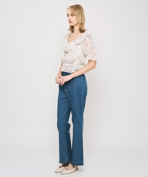 ME COUTURE(ミークチュール)の「フルールラメシフォンブラウス(シャツ/ブラウス・レディース・イエロー/ピンク・FREE)」の20枚目の写真