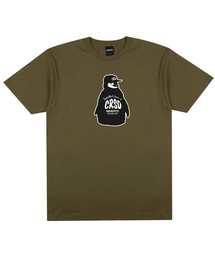 ペンギンロゴオリーブ半袖Tシャツ