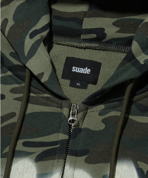 suade（スエード）の「FIRE SUADE HOOD ZIP UP [CAMO]（パーカー・レディース・その他・MEDIUM/LARGE/X-LARGE）」の3枚目の写真