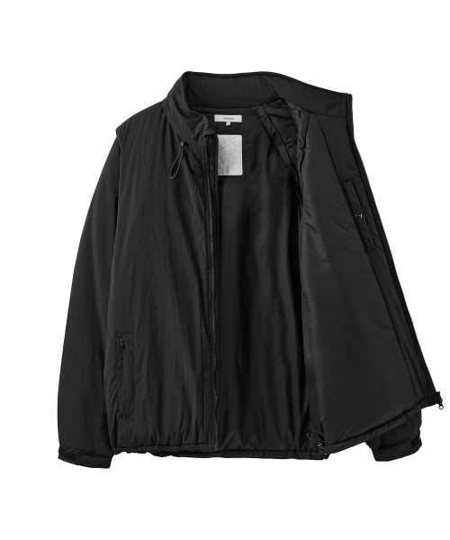 AREUBAN（アルバン）の「ユーティリティパディッドベストジャケット_ブラック（ダウンジャケット/コート・メンズ・ブラック・2/3）」の3枚目の写真