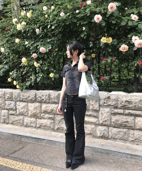 DECET WOMEN(デケット ウーマン)の「ウエスタンスリムデニムショートシャツ DCWSH002LBlueA(シャツ/ブラウス・レディース・その他・SMALL/MEDIUM)」の19枚目の写真