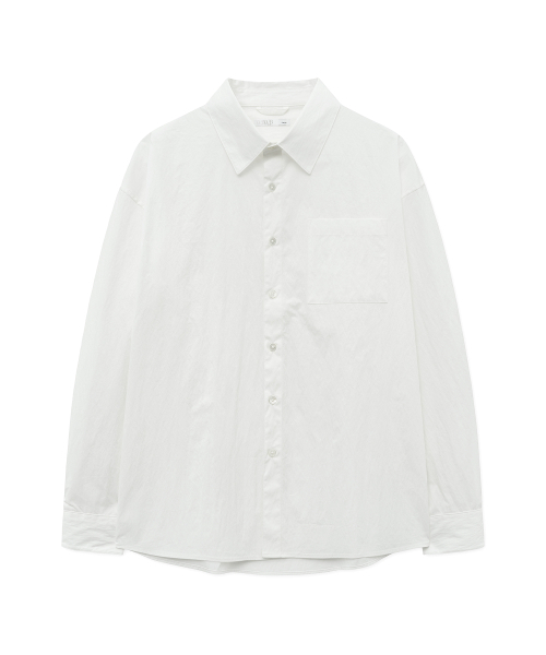 WEST GRAND BOULEVARD(ウエストグランドブルバード)の「クランチオーバーサイズワンポケットシャツWHITE(シャツ/ブラウス・レディース・その他・MEDIUM/LARGE/X-LARGE)」の1枚目の写真