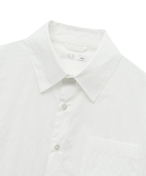 WEST GRAND BOULEVARD(ウエストグランドブルバード)の「クランチオーバーサイズワンポケットシャツWHITE(シャツ/ブラウス・レディース・その他・MEDIUM/LARGE/X-LARGE)」の3枚目の写真