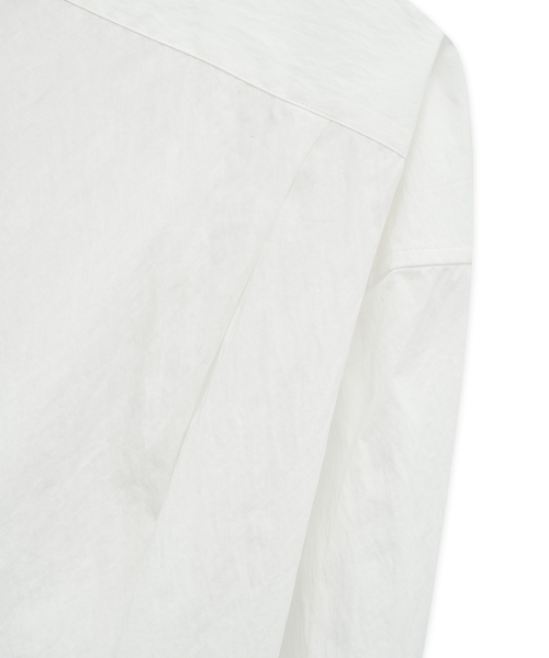 WEST GRAND BOULEVARD(ウエストグランドブルバード)の「クランチオーバーサイズワンポケットシャツWHITE(シャツ/ブラウス・レディース・その他・MEDIUM/LARGE/X-LARGE)」の5枚目の写真