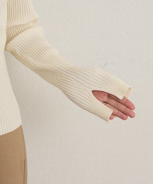 Omekashi(オメカシ)の「ダブルジップリブカーディガン(カーディガン/ボレロ・レディース・オフホワイト/グリーン/ブラック/ライトグレー/ピンク・FREE)」の22枚目の写真