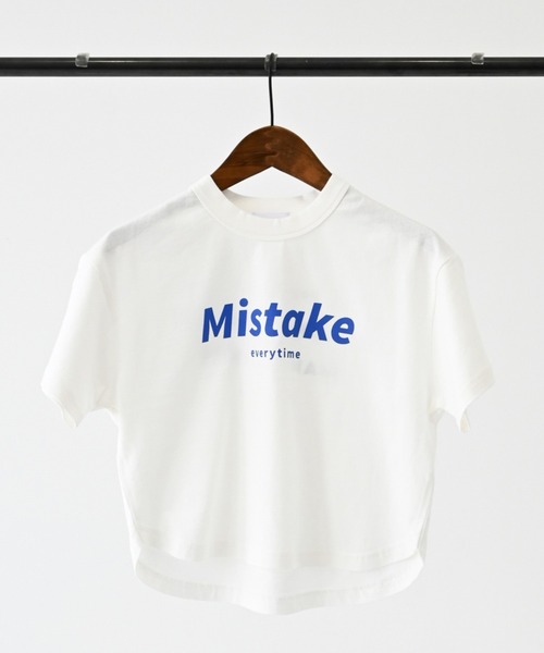 GENERATOR(ジェネレーター)の「GENERATOR/ジェネレーター Mistake Tシャツ(Tシャツ/カットソー・レディース・ベージュ系その他/チャコールグレー/ホワイト・F)」の1枚目の写真