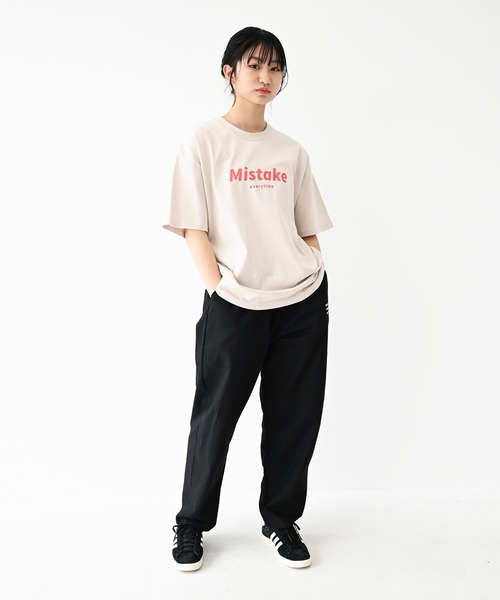 GENERATOR(ジェネレーター)の「GENERATOR/ジェネレーター Mistake Tシャツ(Tシャツ/カットソー・レディース・ベージュ系その他/チャコールグレー/ホワイト・F)」の8枚目の写真
