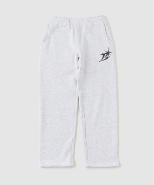 BOTT（ボット）の「BoTT / ボット B Logo Sweatpant（スウェットパンツ・メンズ・ライトグレー・LARGE/MEDIUM）」の4枚目の写真