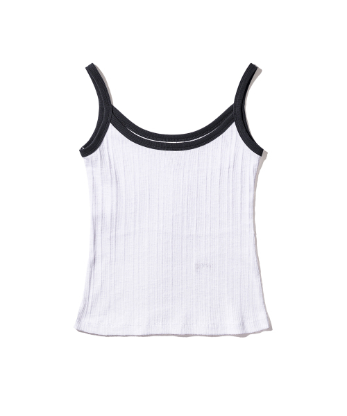 POEV(ポエブ)の「Ringer Sleeveless Top - White/Navy(Tシャツ/カットソー・レディース・その他・FREE)」の2枚目の写真