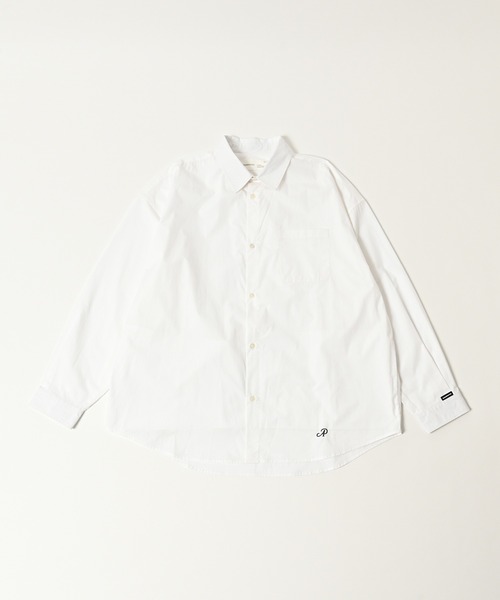 ADAM PATEK(アダムパテック)の「【ADAMPATEK/アダムパテック】James Fabric typewriter shirt タイプライターシャツ(シャツ/ブラウス・メンズ・ベージュ/ブラック/ホワイト・1/2)」の2枚目の写真