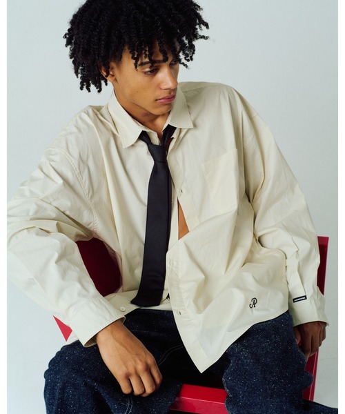 ADAM PATEK(アダムパテック)の「【ADAMPATEK/アダムパテック】James Fabric typewriter shirt タイプライターシャツ(シャツ/ブラウス・メンズ・ベージュ/ブラック/ホワイト・1/2)」の20枚目の写真
