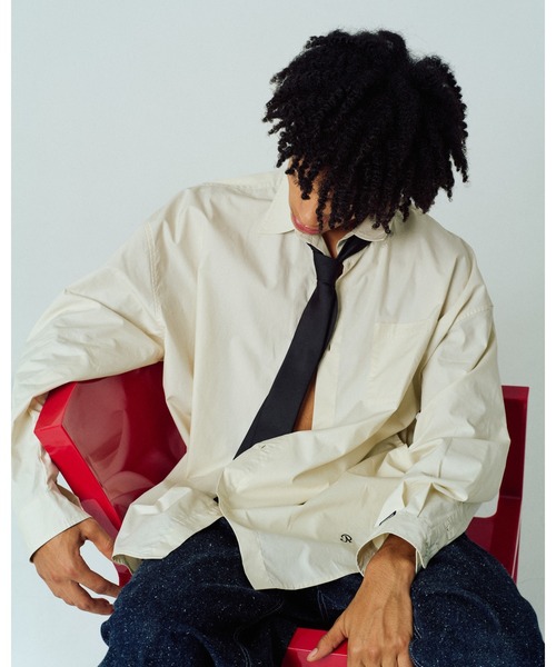 ADAM PATEK(アダムパテック)の「【ADAMPATEK/アダムパテック】James Fabric typewriter shirt タイプライターシャツ(シャツ/ブラウス・メンズ・ベージュ/ブラック/ホワイト・1/2)」の21枚目の写真