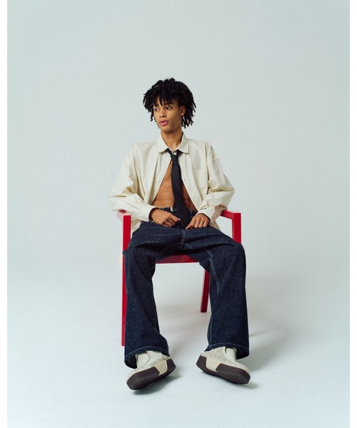 ADAM PATEK(アダムパテック)の「【ADAMPATEK/アダムパテック】James Fabric typewriter shirt タイプライターシャツ(シャツ/ブラウス・メンズ・ベージュ/ブラック/ホワイト・1/2)」の22枚目の写真