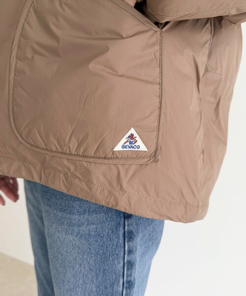 GEVACO（ゲバコ）の「【GEVACO/ゲバコ】ノンステッチミドル中綿ジャケット（ダウンジャケット/コート・レディース・ブラック/ベージュ/レッド/ブルー・38）」の20枚目の写真