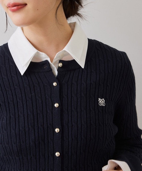 VIS（ビス）の「無地＆ストライプダブルカラーウエスト切り替えシャツ（シャツ/ブラウス・レディース・ホワイト/サックスブルー/ベージュ・FREE）」の17枚目の写真