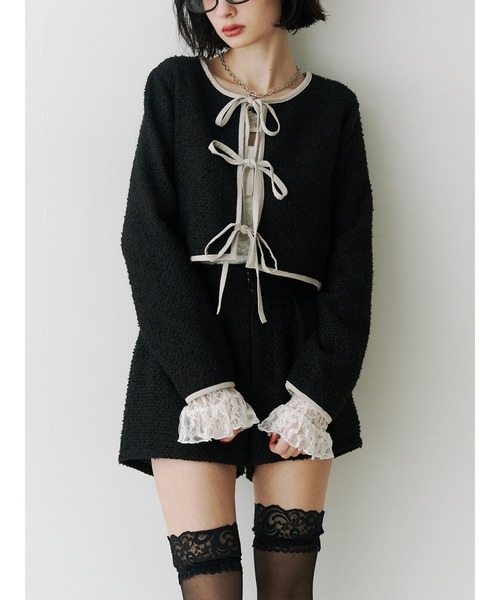 jouetie（ジュエティ）の「バイカラーツイードライクショート