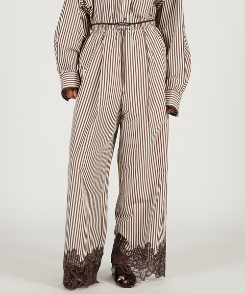 PRANK PROJECT（プランクプロジェクト）の「【2026Spring Pre-Order】コットンキュプラパジャマパンツ / Cotton Cupro Pajama Pants（その他パンツ・レディース・ダークブラック/ブラック/ブラウン・36/38）」の7枚目の写真