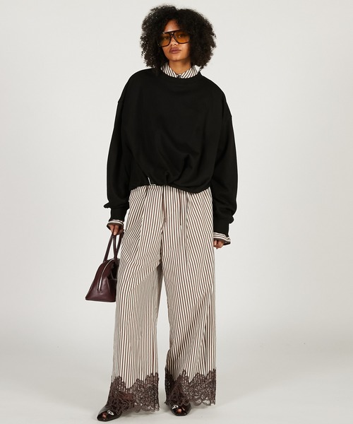 PRANK PROJECT（プランクプロジェクト）の「【2026Spring Pre-Order】コットンキュプラパジャマパンツ / Cotton Cupro Pajama Pants（その他パンツ・レディース・ダークブラック/ブラック/ブラウン・36/38）」の22枚目の写真