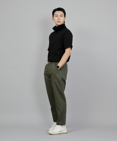 SAINTCREW(セントクルー)の「ワイドカッティングクロップハーフバンドパンツ WCH-327 カーキ(その他パンツ・メンズ・その他・MEDIUM/LARGE/X-LARGE)」の3枚目の写真