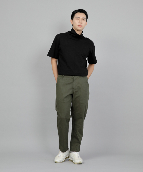 SAINTCREW(セントクルー)の「ワイドカッティングクロップハーフバンドパンツ WCH-327 カーキ(その他パンツ・メンズ・その他・MEDIUM/LARGE/X-LARGE)」の5枚目の写真