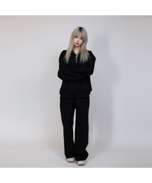 AKIA（アキア）の「ワイドスウェットパンツ - エッセンシャルコレクション [ブラック]（スウェットパンツ・メンズ・その他・1(M)/XXL/2(L)/3(XL)）」の2枚目の写真