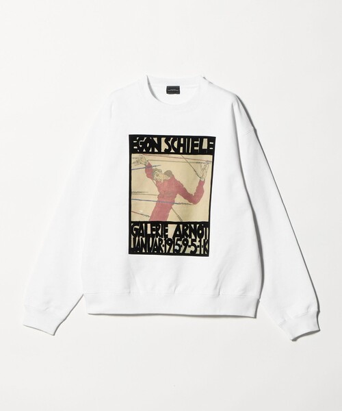 green label relaxing（グリーンレーベルリラクシング）の「EGON SCHIELE クルーネック スウェット（スウェット・メンズ・ダークグレー/ホワイト/ワイン・XL/L/M）」の19枚目の写真