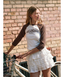 BOULANGERIE ラグランTシャツ(ブランジェリ)_ブラウン