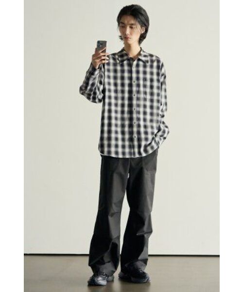 ROTEMBER（ローテンバー）の「フレンチオンブレチェックシャツ[ブラック]（シャツ/ブラウス・メンズ・その他・X-LARGE）」の6枚目の写真
