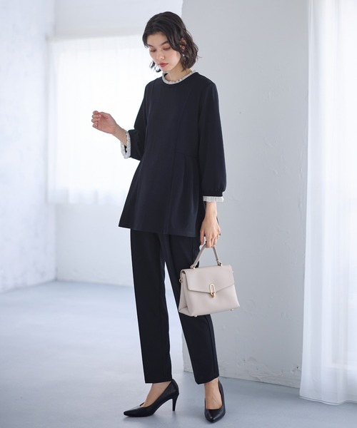 セール】【オケージョン対応】ストレッチ/洗える/防しわ バイカラー