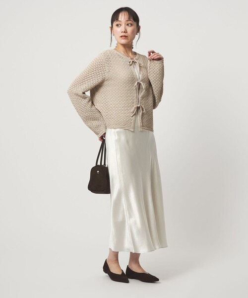 green label relaxing（グリーンレーベルリラクシング）の「メッシュ ニット 2WAY プルオーバー ウォッシャブル（ニット/セーター・レディース・ナチュラル/ダークグレー/ライム/ピンク・FREE）」の19枚目の写真