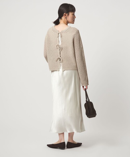 green label relaxing（グリーンレーベルリラクシング）の「メッシュ ニット 2WAY プルオーバー ウォッシャブル（ニット/セーター・レディース・ナチュラル/ダークグレー/ライム/ピンク・FREE）」の17枚目の写真