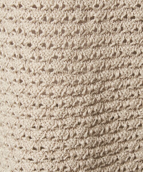 green label relaxing（グリーンレーベルリラクシング）の「メッシュ ニット 2WAY プルオーバー ウォッシャブル（ニット/セーター・レディース・ナチュラル/ダークグレー/ライム/ピンク・FREE）」の7枚目の写真