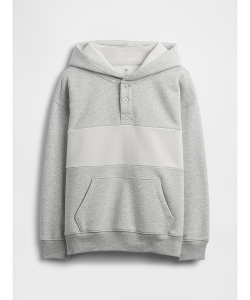 GAP(ギャップ)の「ヴィンテージソフト リラックスフィット ヘンリーパーカー (キッズ)(パーカー・キッズ・ネイビー/グレー・110cm/120cm/130cm/140cm/150cm/160cm)」の4枚目の写真