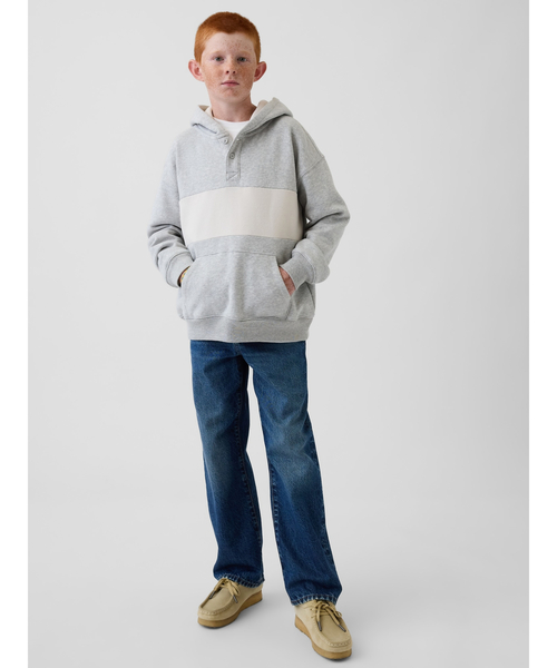 GAP(ギャップ)の「ヴィンテージソフト リラックスフィット ヘンリーパーカー (キッズ)(パーカー・キッズ・ネイビー/グレー・110cm/120cm/130cm/140cm/150cm/160cm)」の8枚目の写真