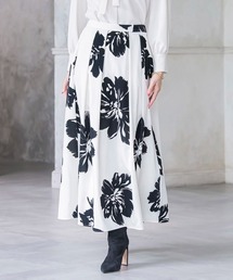 Viaggio Blu | ビッグフラワーフロッキースカート(スカート)