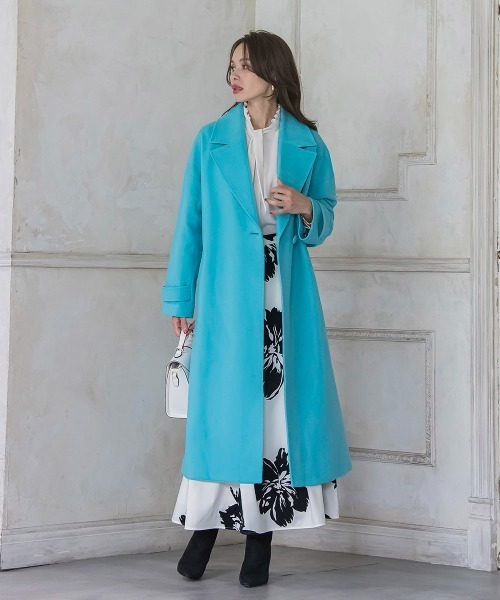 Viaggio Blu（ビアッジョブルー）の「ビッグフラワーフロッキースカート（スカート・レディース・ブルー系その他/オフホワイト・M/S/L/XS）」の19枚目の写真