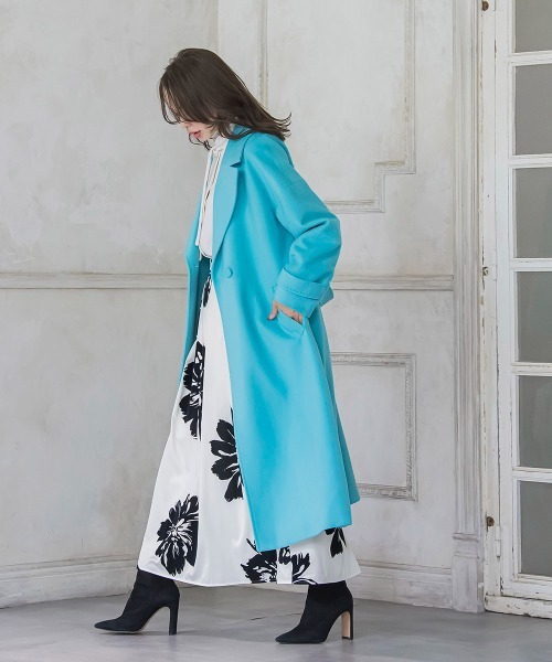 Viaggio Blu（ビアッジョブルー）の「ビッグフラワーフロッキースカート（スカート・レディース・ブルー系その他/オフホワイト・M/S/L/XS）」の21枚目の写真